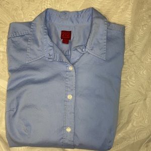 212 Women's Blue Long Sleeve Button-Down Shirt